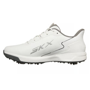 SKECHERS MEN'S GO GOLF ELITE VORTEX RIVAL WATERPROOF SPIKED GOLF SHOES 214139 White