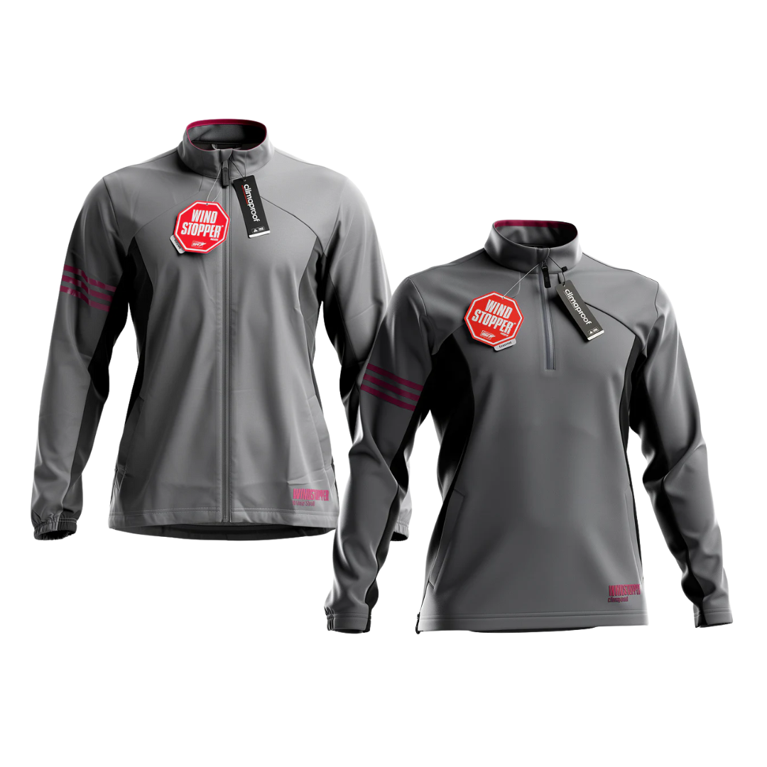 ADIDAS GORE WINDSTOPPER TECHNICAL JACKET GREY/BLACK (MEDIUM ONLY)