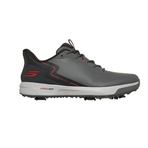 SKECHERS MEN'S GO GOLF ELITE VORTEX RIVAL WATERPROOF SPIKED GOLF SHOES 214139 Charcoal