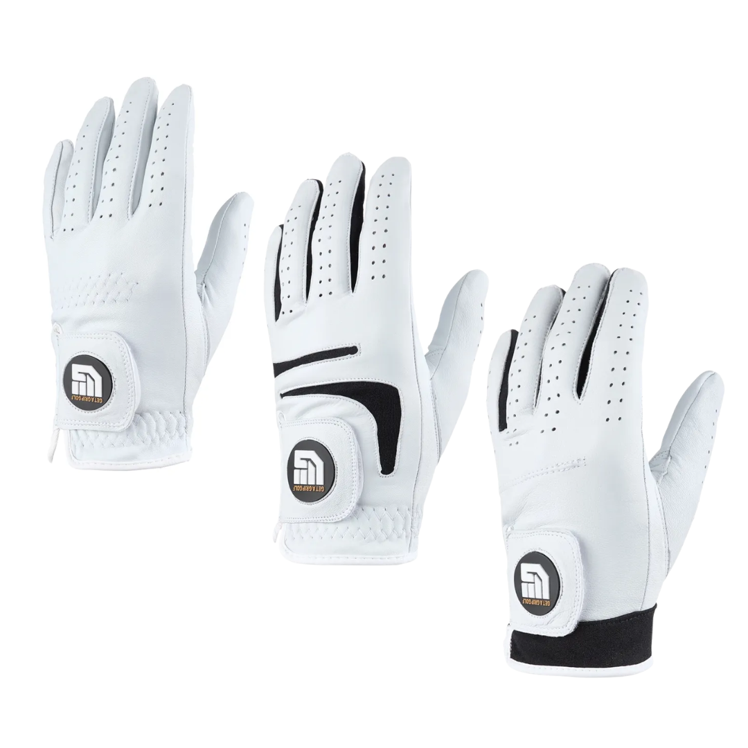 GET A GRIP SINGLE LEATHER GOLF GLOVES