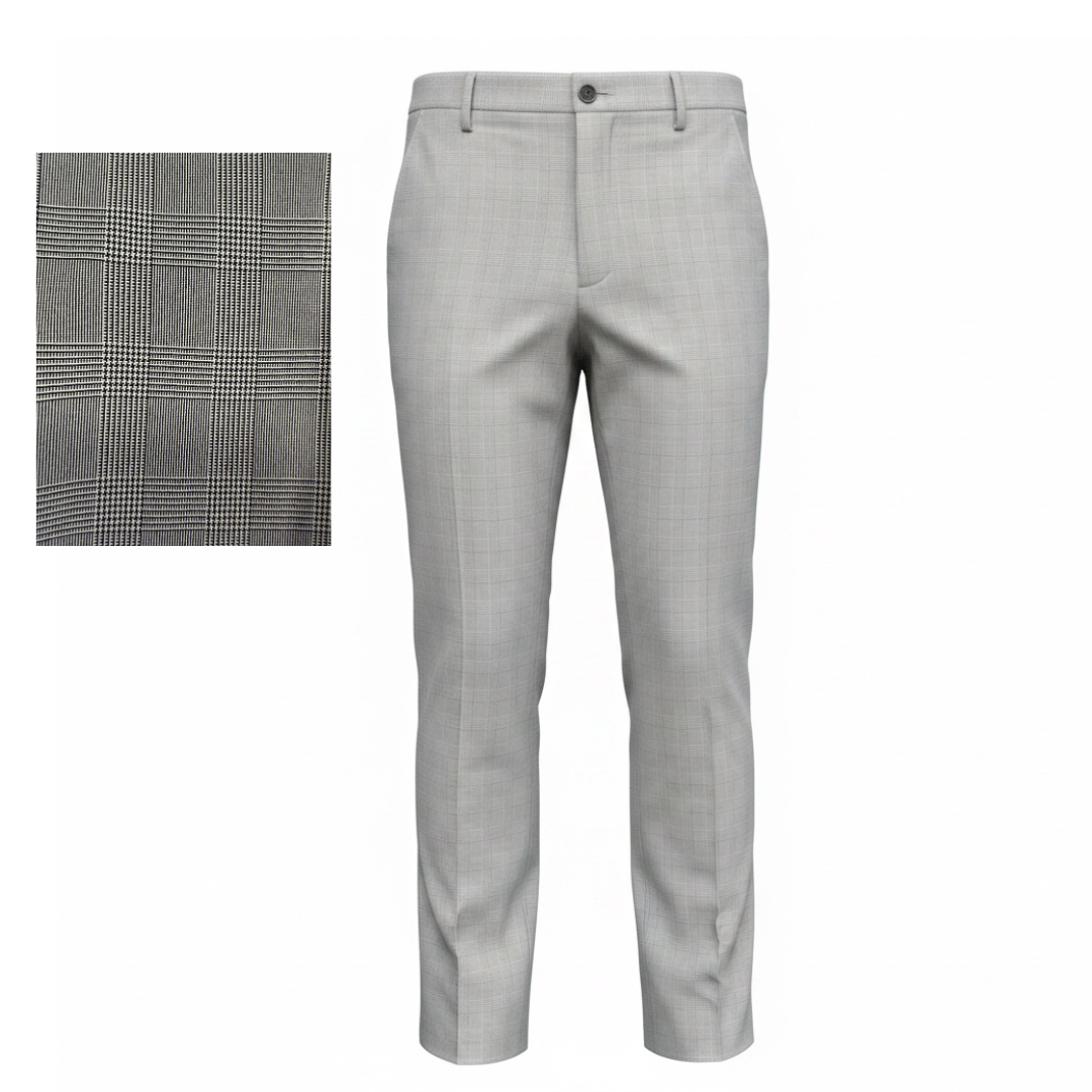 JRB Mens Golf Dry Fit Trousers Black/White Check ⛳️ 32/33, 40/33 Only