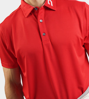 HONEYCOMB POLO - RED