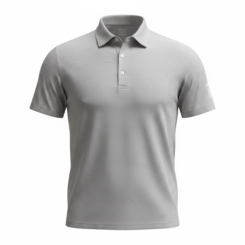 Sub70 Tour Classic Polo Stripe #41 Grey/White Thin Stripe⛳️ Small/Large Only