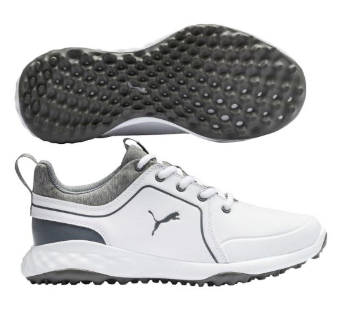 PUMA MEN’S GRIP FUSION 2.0 WHITE-QUIET SHADE - UK 7.5 / 8