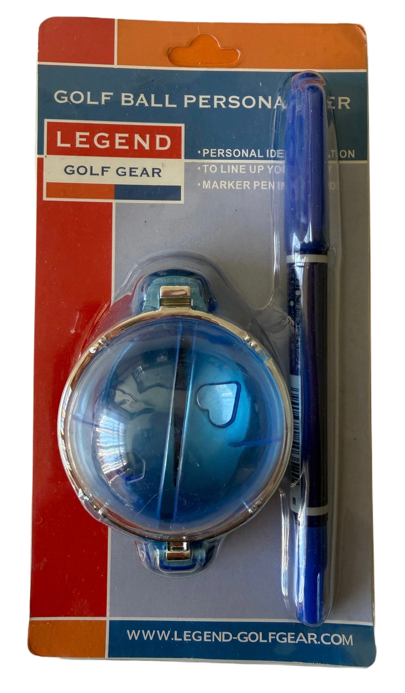 Golf Ball Liner Template Alignment Tool with Pen Accessories