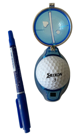 Golf Ball Liner Template Alignment Tool with Pen Accessories