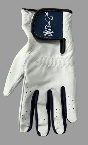 Tottenham Spurs Golf Glove Carbretta Leather - White Small / Medium