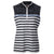 JRB Women's Golf Fashion Shirt - Glacier Blue Stripe - Sleeved or Sleeveless