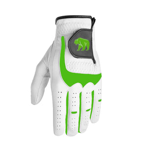 Bear Colour Leathered Golf Glove - Both Hand Orientation Available