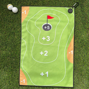 Novelty Microfibre Waffle Mini Golf Ball  Magnetic Golf Towel