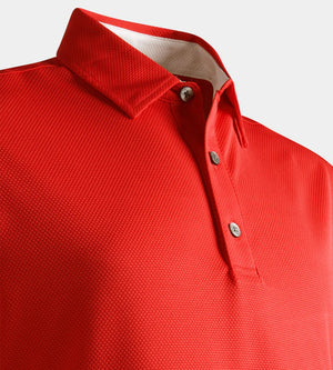 HONEYCOMB POLO - RED