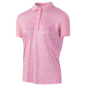 Island Green Golf Ladies Printed Polo Shirt - IGLTS2238