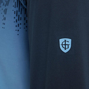 ISLAND GREEN 2026 GRADIENT PRINT 1/4 ZIP THERMAL MIDLAYER PULLOVER – Airforce/Navy