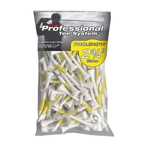 Pride Professional Tee System 100 Pack Prolength 69mm Golf Tees