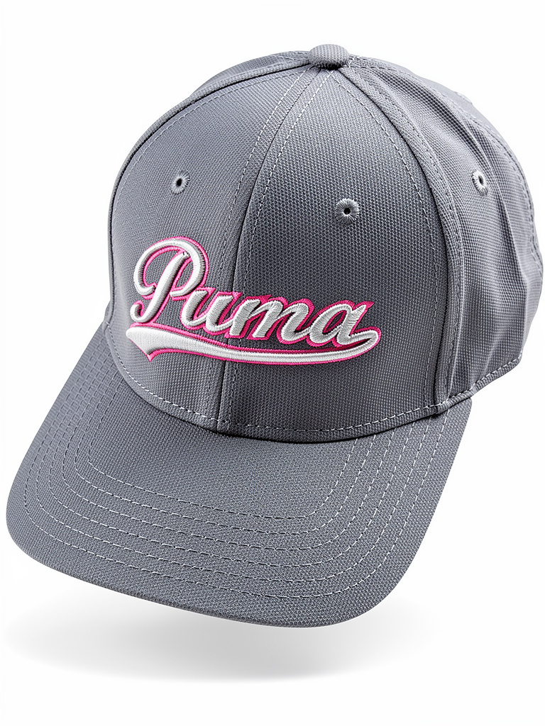 PUMA Script Fitted Cap- Periscope-Beetroot Purple S/M - L/XL