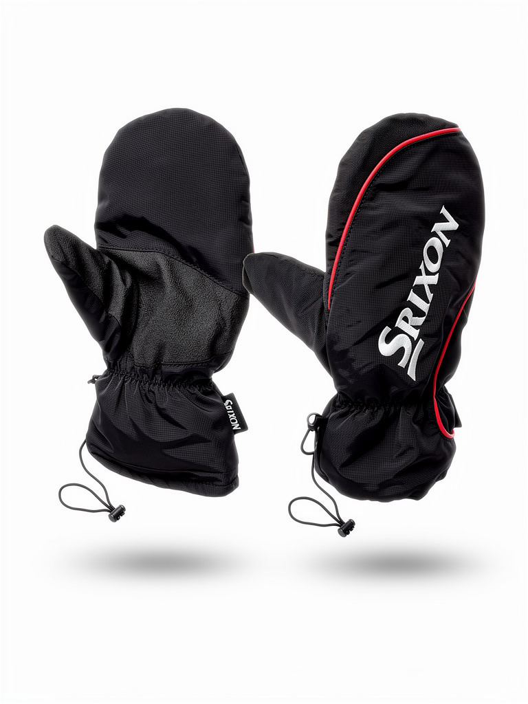 Srixon Winter Golf Mitts in Black and Red - Pair