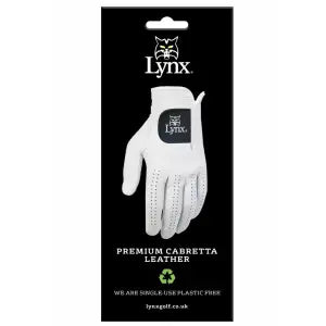 LYNX PREMIUM CABRETTA LEATHER GOLF GLOVE L/H *3 FOR £15*
