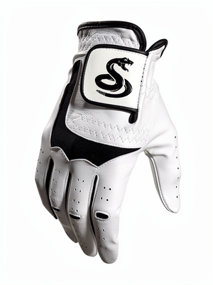 Snake 100% Cabretta Leather Gloves - White/Black  Left & Right Hand Glove (4 for £10)
