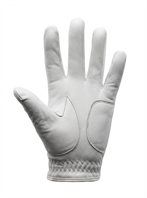 V Logo Tour White Full Leather Golf Glove - L/H ONLY⛳️