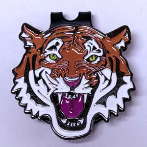 Tiger Golf Ball Marker, Magnetic Hat Clip, Novelty Golf Gift
