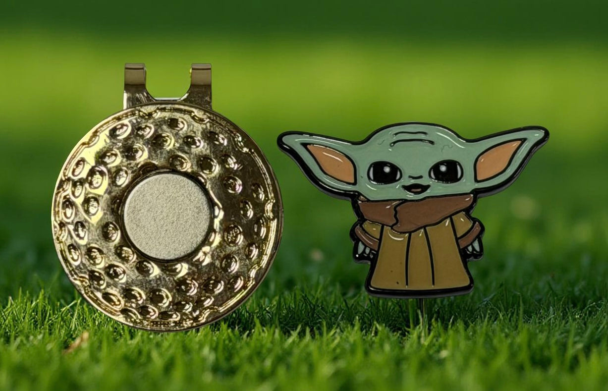 BABY YODA BALL MARKER, MAGNETIC HAT CLIP, NOVELTY GOLF GIFT