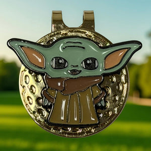 BABY YODA BALL MARKER, MAGNETIC HAT CLIP, NOVELTY GOLF GIFT
