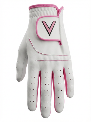 LADIES PREMIUM ALL WEATHER PINK V GOLF GLOVE L/H ⛳️ 3 FOR £10