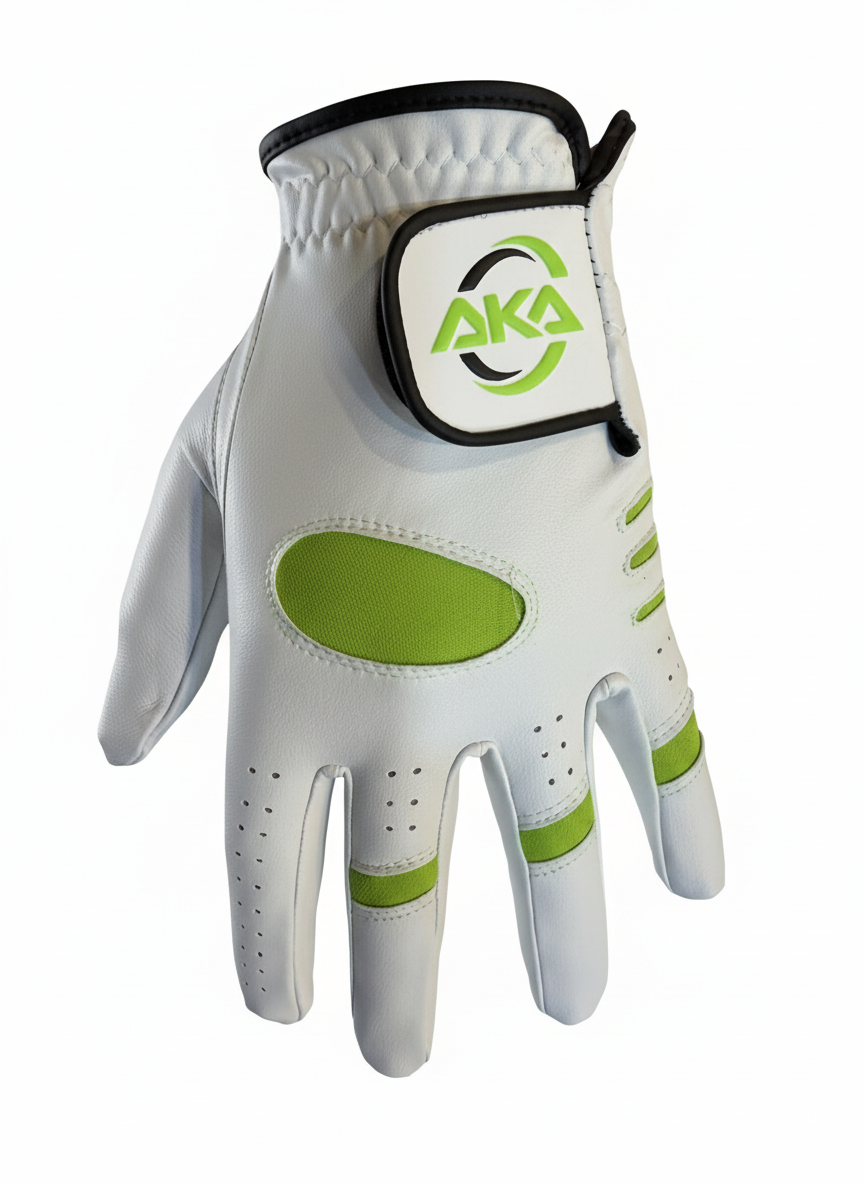 2026 AKA PREMIUM HALF WEATHER L/H GOLF GLOVE LIME (3 FOR £10)