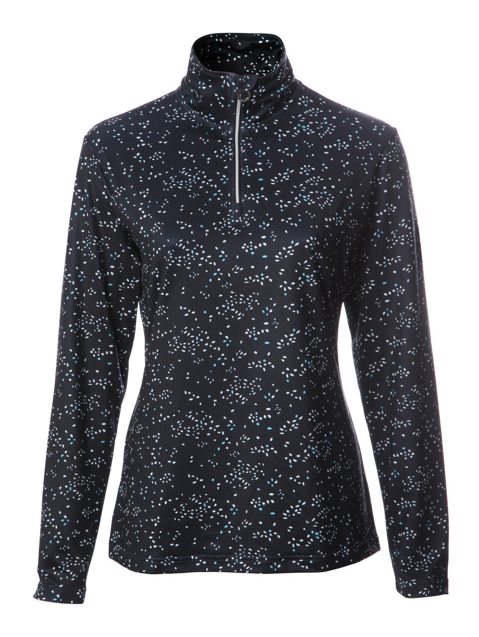 JRB Women's Golf Autumn- 1/4 Zipped Midlayer - Navy/ Blue Speckles⛳️