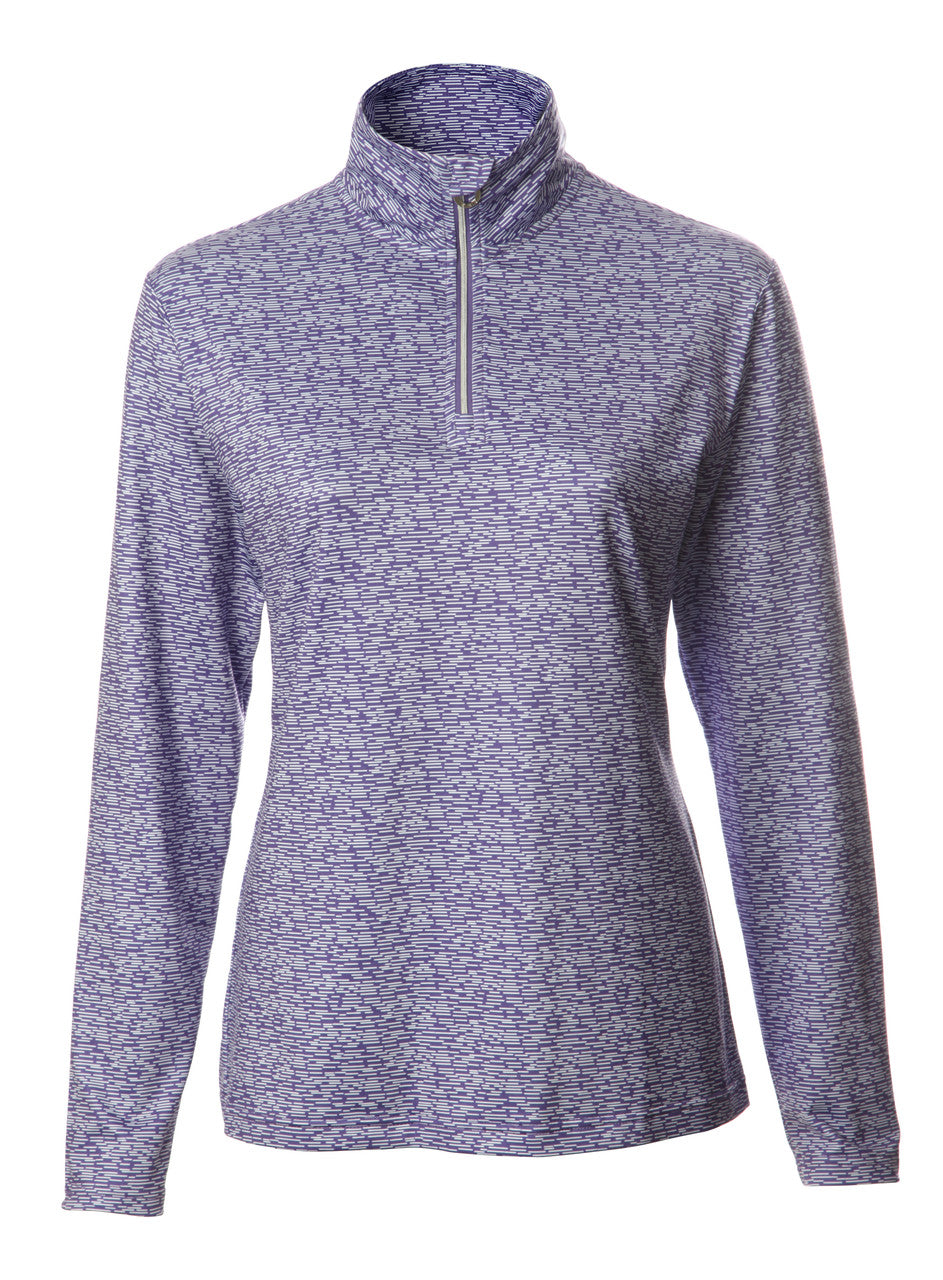 JRB Women's Golf Autumn- 1/4 Zipped Midlayer -  Prism/Violet