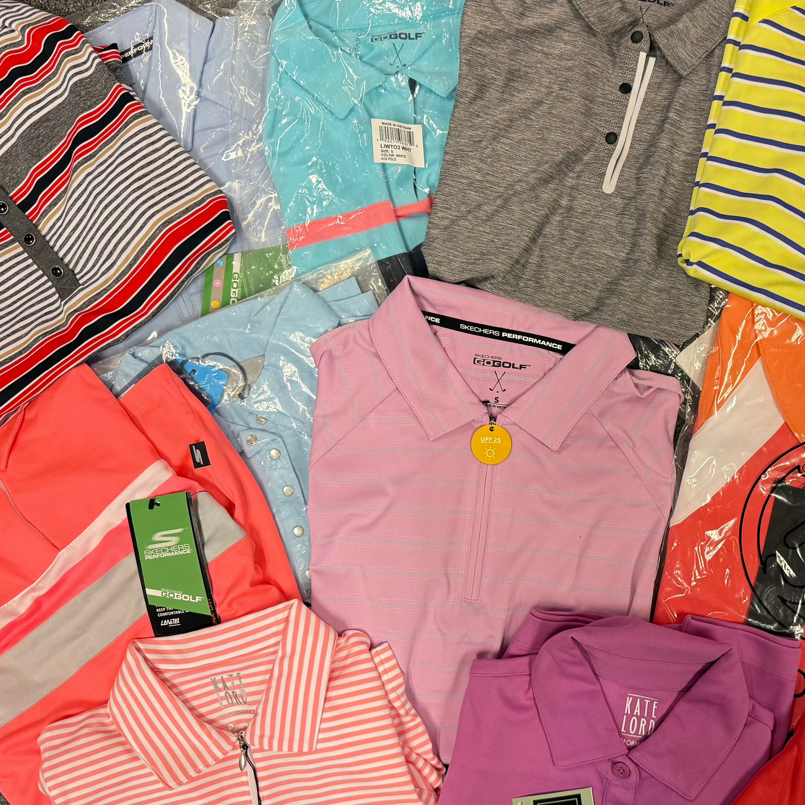 LADIES MIXED POLO TOP BUNDLE - 5 ITEMS FOR A £10!!! RRP: £119.99⛳️