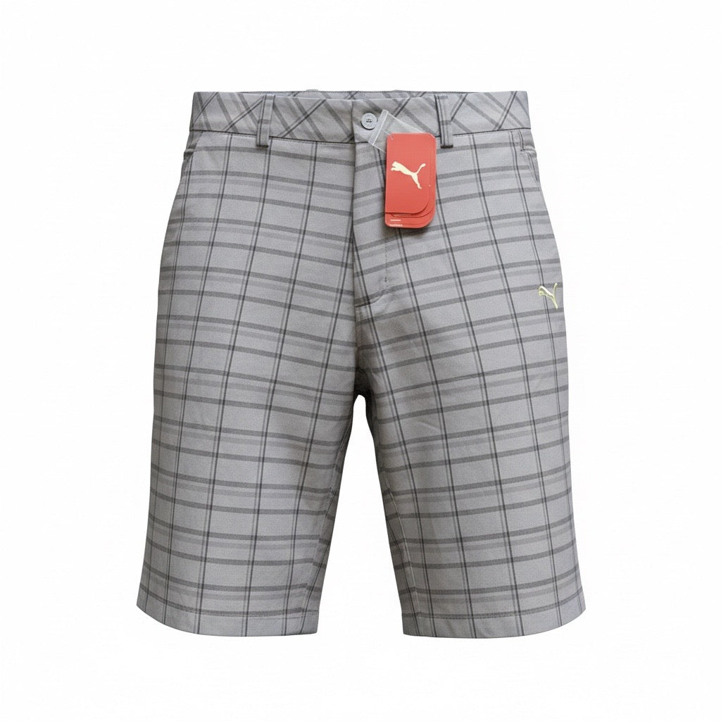 Puma Golf Checked Bermudas Shorts Steel Grey 550892 01