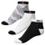 JRB Women's Golf Socks - Black and White - Pack of 3 Pairs