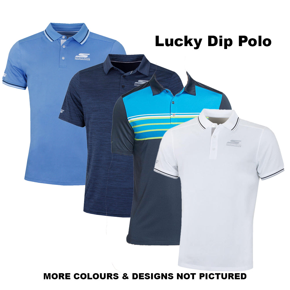 Skechers Men's LUCKY DIP Golf Polo Shirts⛳️