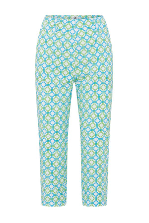Swing Out Sister Ladies Lexi Pull On Capri - Dazzling Blue & Emerald