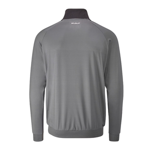 Stuburt Augusta Raglan Ribbed Midlayer in Slate Grey/Black