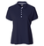 JRB Women's Golf Fashion Shirt - Navy Blue Pique - Sleeved or Sleeveless