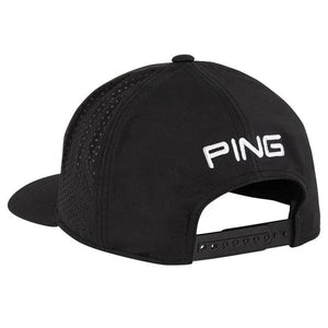 PING Tour Vented Delta Adjustable Golf Cap Black/White
