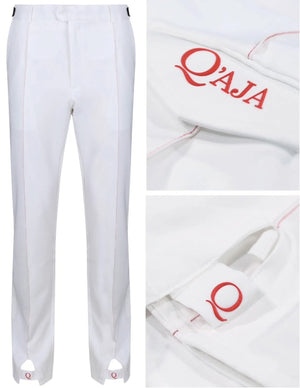 Q'aja Florence Premium Golf Trousers  White or Red Long /XL LEG