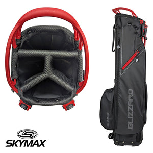 Skymax Blizzard Lightweight 4-Way Stand Bag Black/Red
