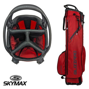 Skymax Blizzard Lightweight 4-Way Stand Bag Red/Charcoal