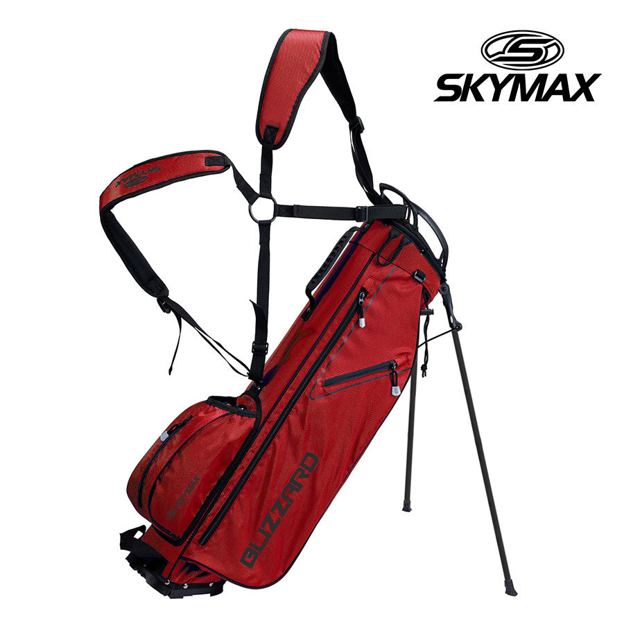 Skymax Blizzard Lightweight 4-Way Stand Bag Red/Charcoal