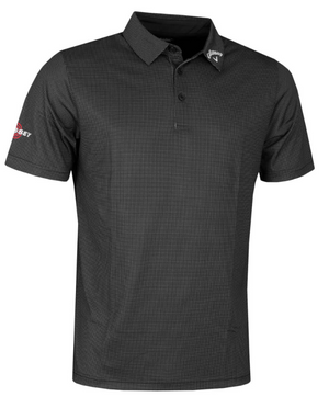 Callaway Golf Mens 2023 Short Sleeve Gingham Print Odyssey Polo Shirt - CGKSD0S6