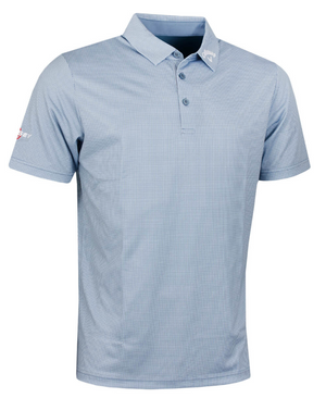 Callaway Golf Mens 2023 Short Sleeve Gingham Print Odyssey Polo Shirt - CGKSD0S6