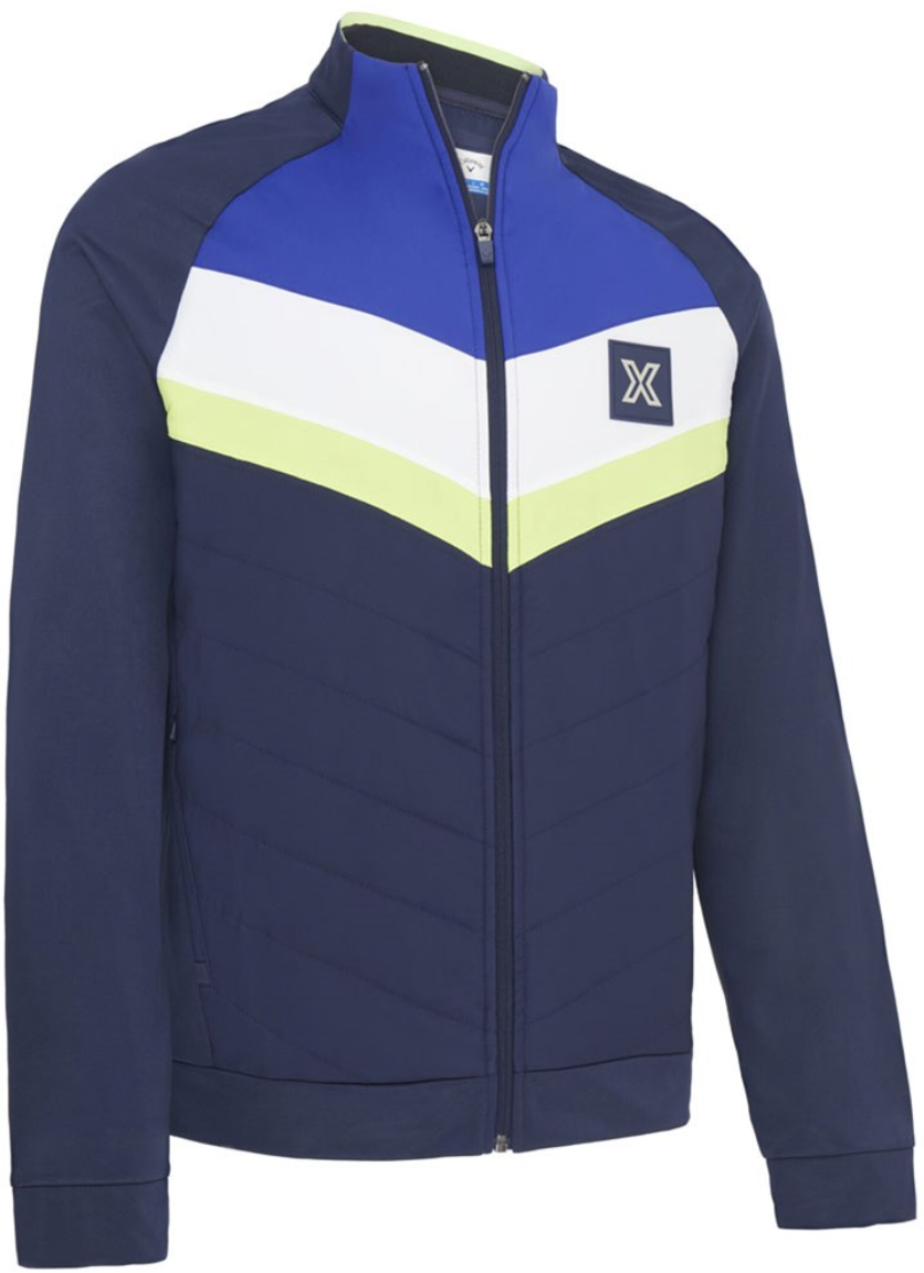 Callaway Mens X Series Chev Colour Block Mixed Media Pullover
