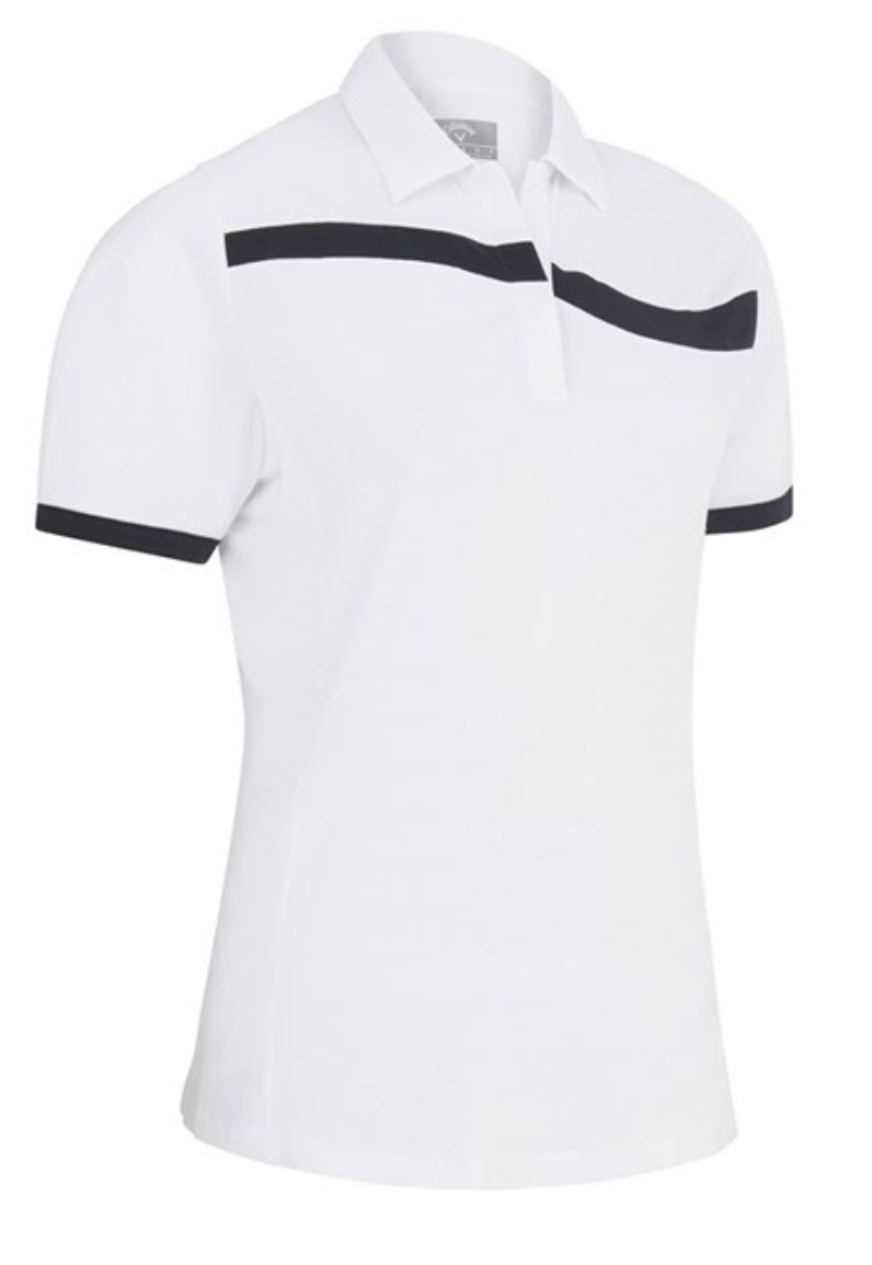 Callaway Ladies ColourBlock Polo Shirt - CGKSC050 - White⛳️