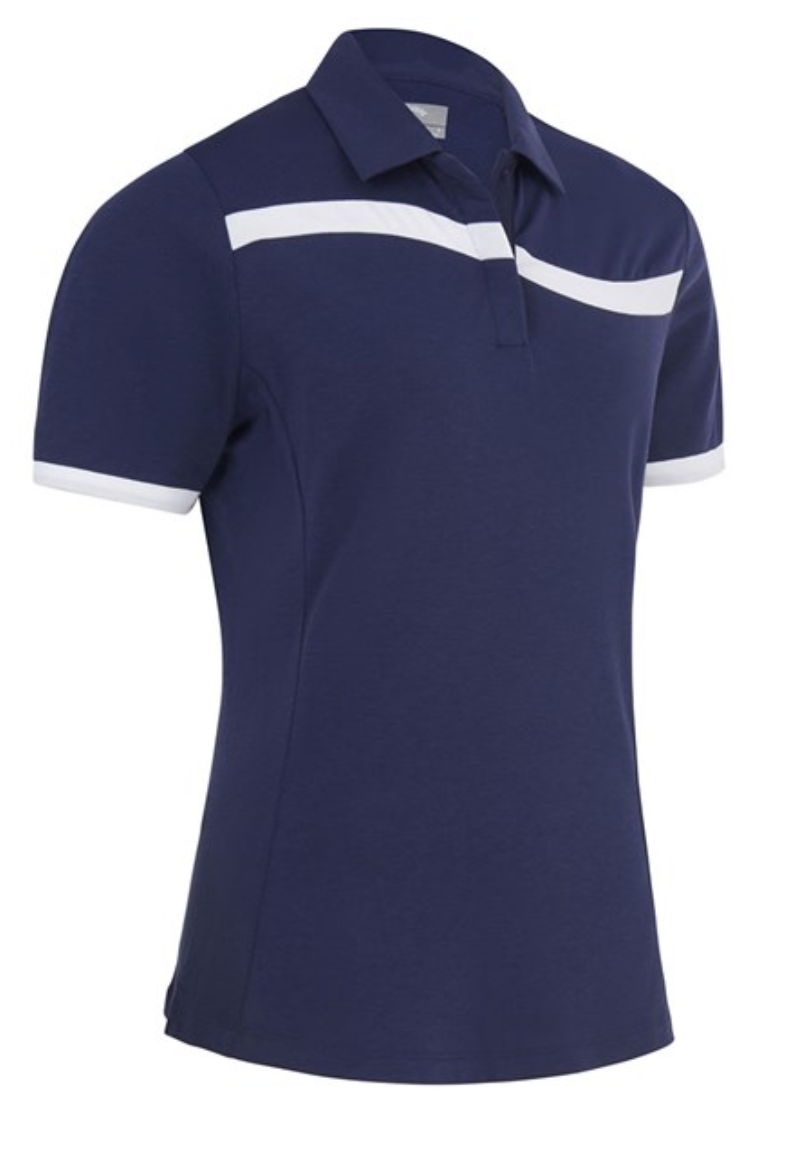 Callaway Ladies ColourBlock Polo Shirt - CGKSC050 - Peacoat⛳️
