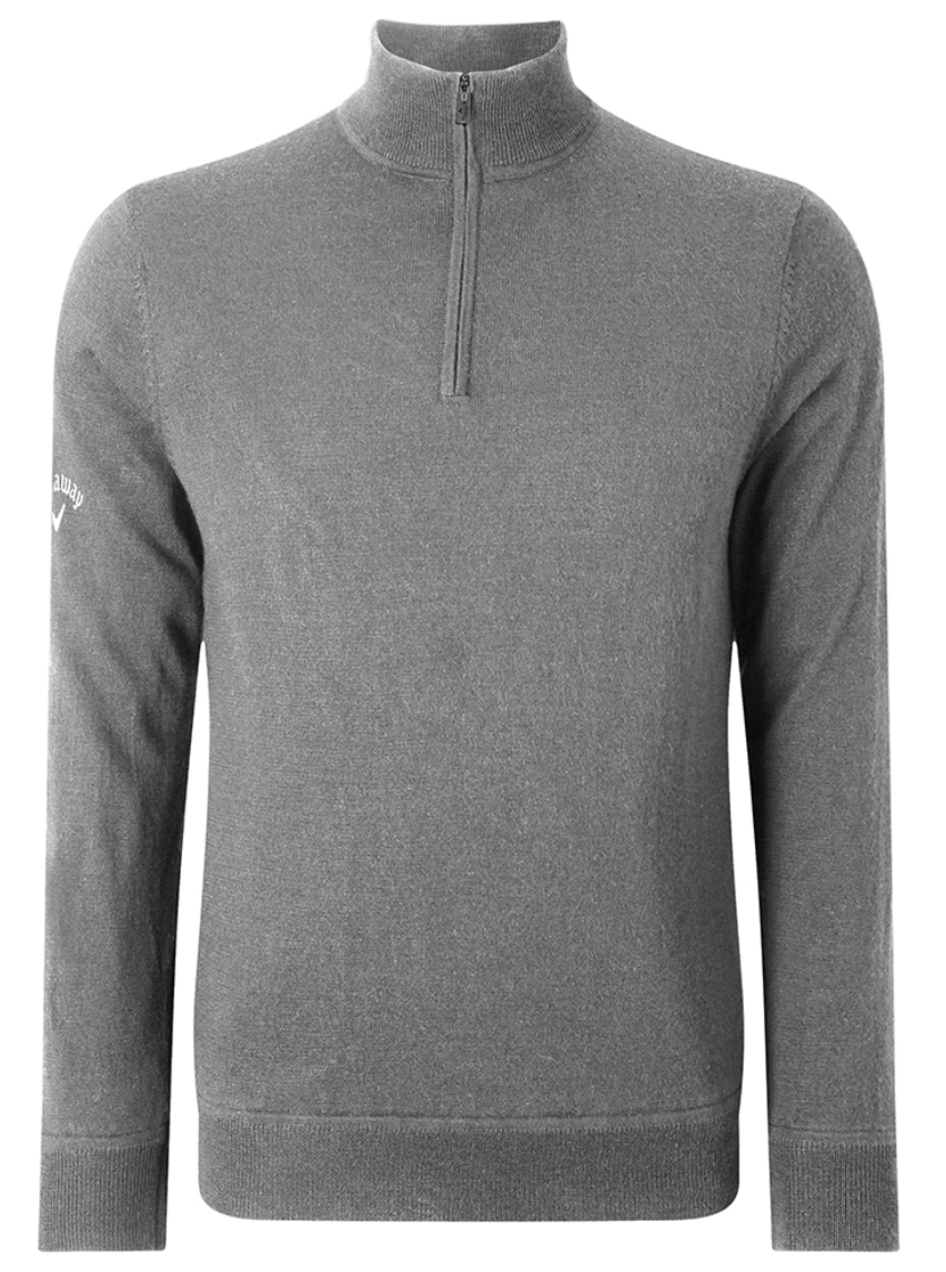 Callaway Golf Mens 1/4 Zip Mock Merino Windproof Sweater Pullover - CGGF7079GG⛳️