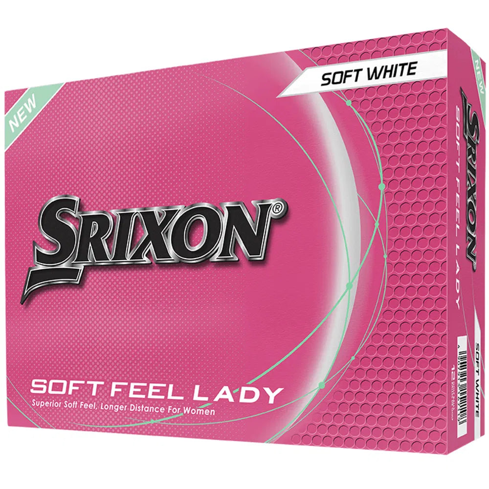 Srixon Soft Feel 2025 Ladies Golf Balls  Pure White / Dozen