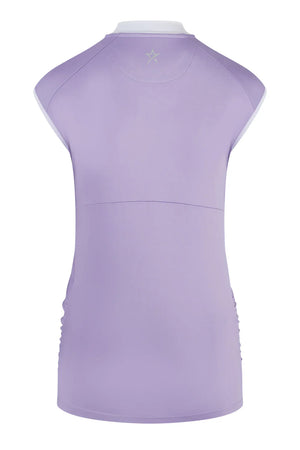 Swing Out Sister Ladies Christy Sleeveless Lavender Polo Top